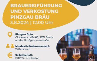 JVP Next: Brauereiführung und Verkostung Pinzgau Bräu