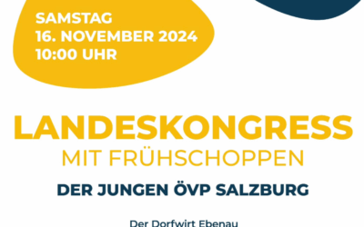 Einladung zum Landeskongress der JVP Salzburg